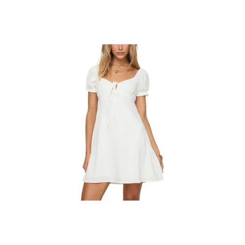 PRINCESS POLLY Short-Sleeved Dresses Women's White