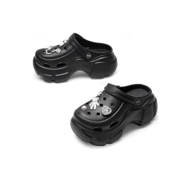 TOOMANYSHOES Light Balloon Clogs 5.5cm Women's-19
