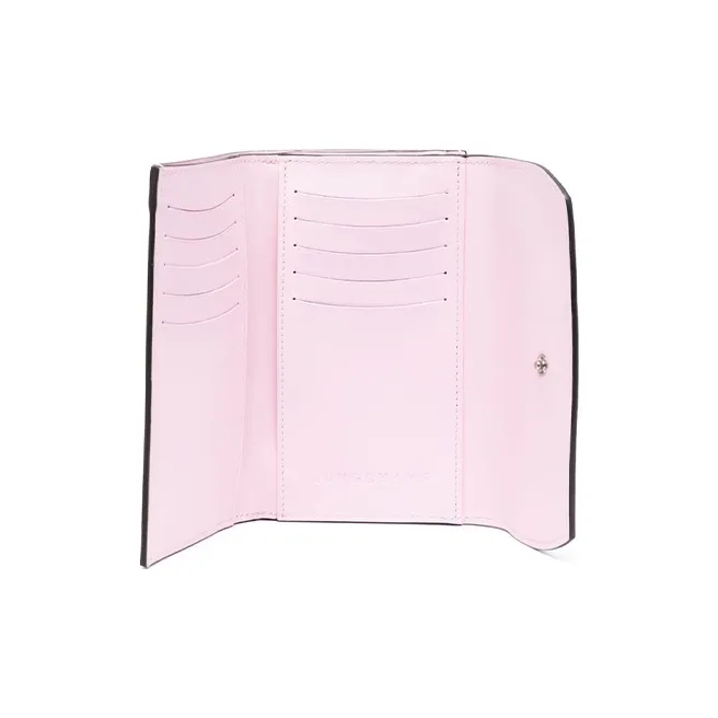 LONGCHAMP Roseau Calfskin Wallet Women's Light Pink-2