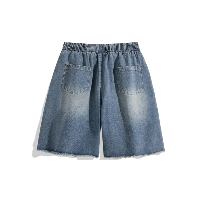 NOTFORMAD Denim Shorts Unisex Gray-15