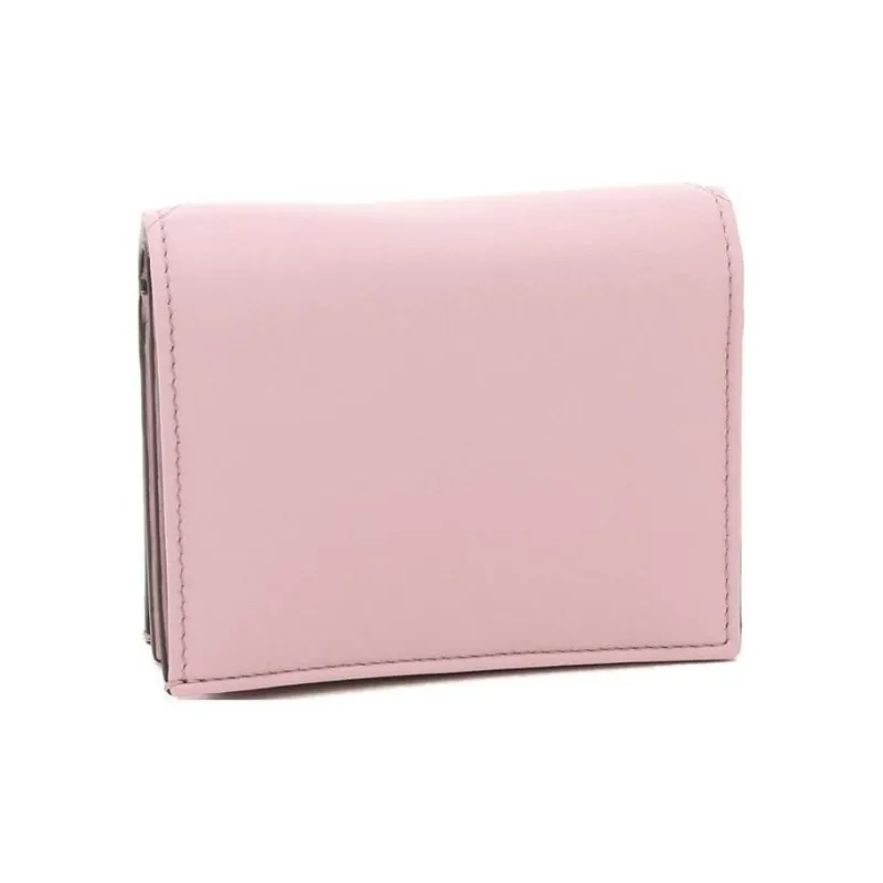 Valentino ROMAN STUD Cow Leather Wallet Small Size Women's Pink-2
