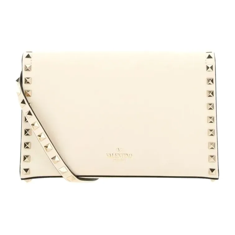 Valentino Calfskin Shoulder Bag Crossbody Bag Regular Women's Ecru-2