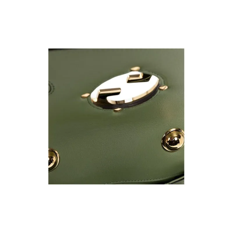 GUCCI Blondie Leather Shoulder Bag Crossbody Bag Mini Women's Green-4
