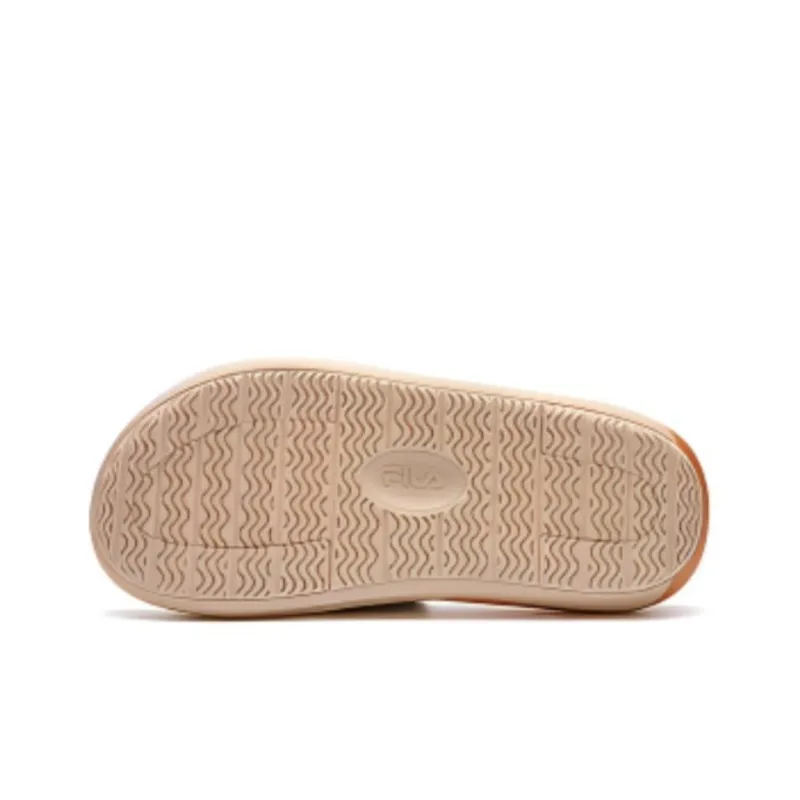 FILA FUSION ZIP UP Slip Resistant Quiet Slide Slippers Men's Gray Green Platform-4