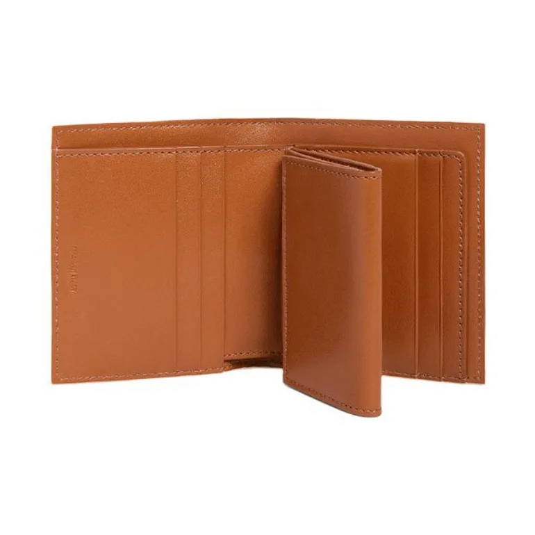 CELINE Sheepskin Decorative Ribbon Artificial Leather Wallet Small Size Women's Candy Color/White-3