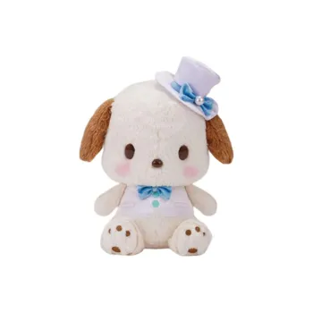 FURYU Milk White Pochacco Top Hat Dolls Plush Doll 28cm High