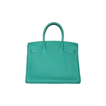 HERMES Birkin Togo Calfskin And Cow Leather Combo Birkin Bag Handbags Women's U1 Vert Verone Verona Green