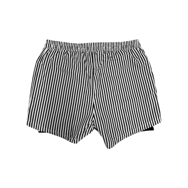 PEAK Beach Shorts Men Black/White-1