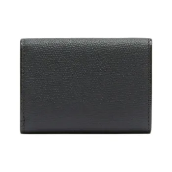 Valextra Millepunte Calfskin Wallet Coin Purse Trumpets Women's Night Blue