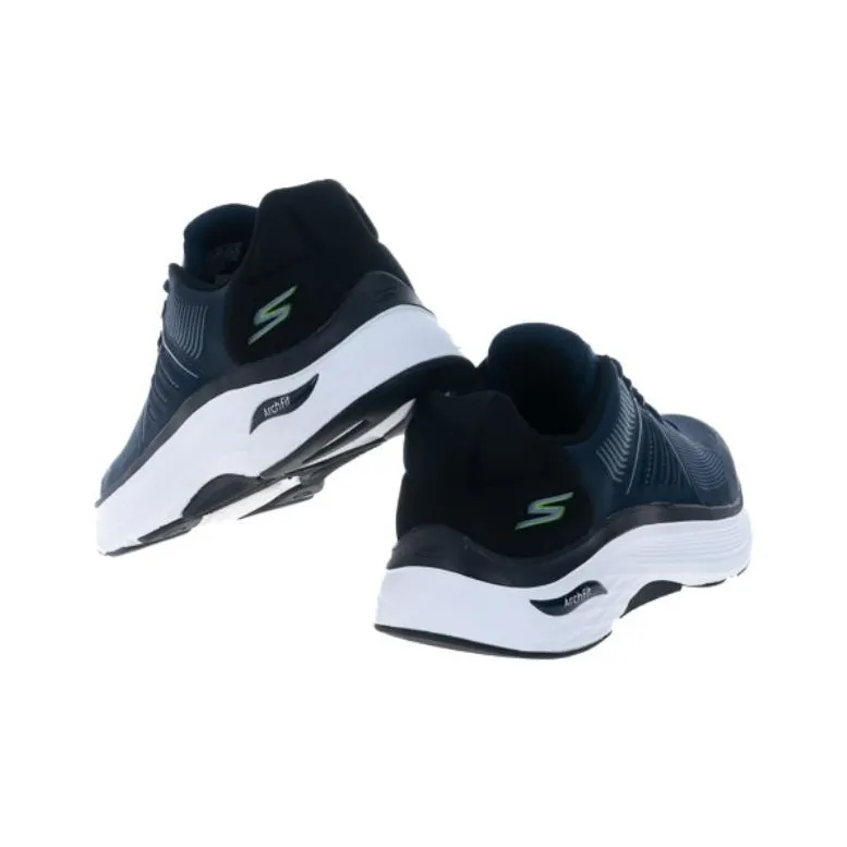 Skechers Go Run Max Road 6 Cushioning Wear-Resistant Low-Top Running Shoes Men's Blue-3