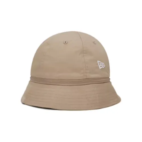 New Era Polyester Bucket Hats Unisex Ecru Khaki