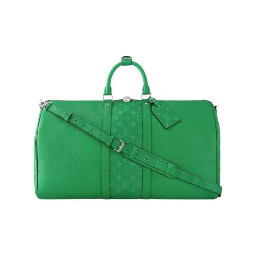 LOUIS VUITTON Keepall Travel Bags Green