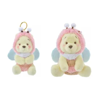 Disney Winnie The Pooh Pink Bee Winnie Dolls Plush Pendant Doll 35cm/16cm Height