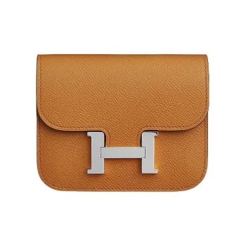 HERMES Constance Slim Epsom Calfskin Clutch Wallet Fanny Pack Women's 1H Toffee Color