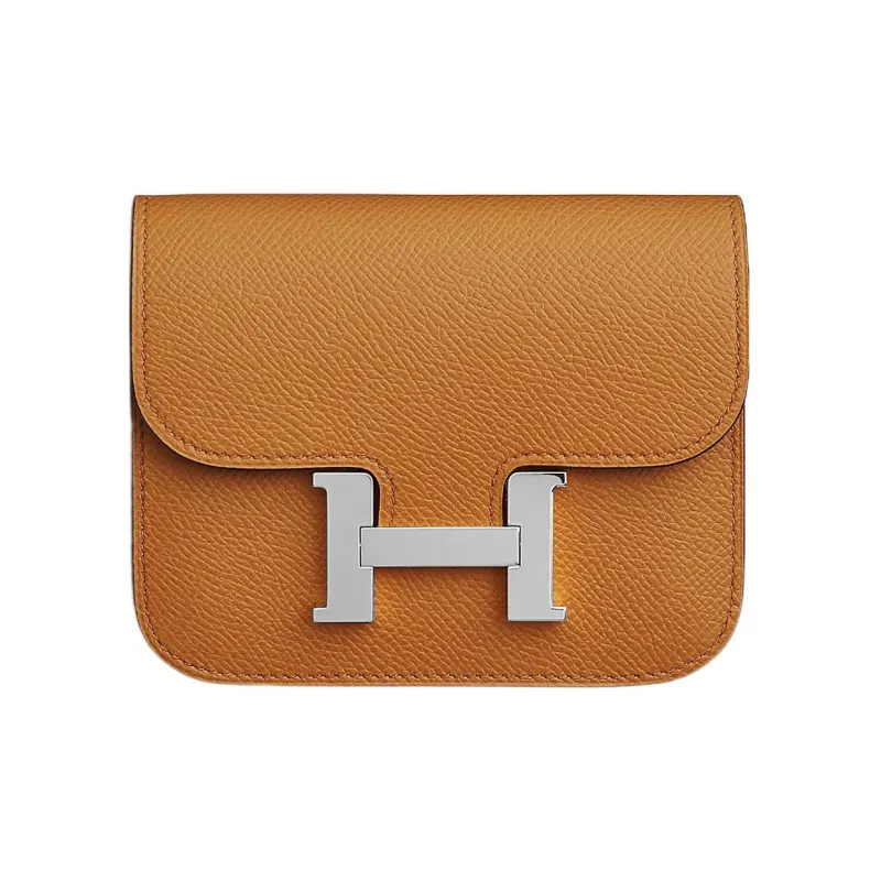 HERMES Constance Slim Epsom Calfskin Clutch Wallet Fanny Pack Women's 1H Toffee Color-0