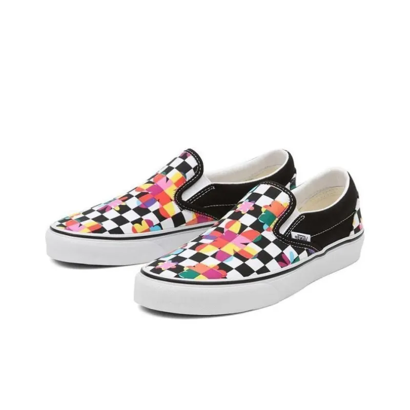 Vans Classic Slip On 'Floral Checkerboard' Sneakers-3
