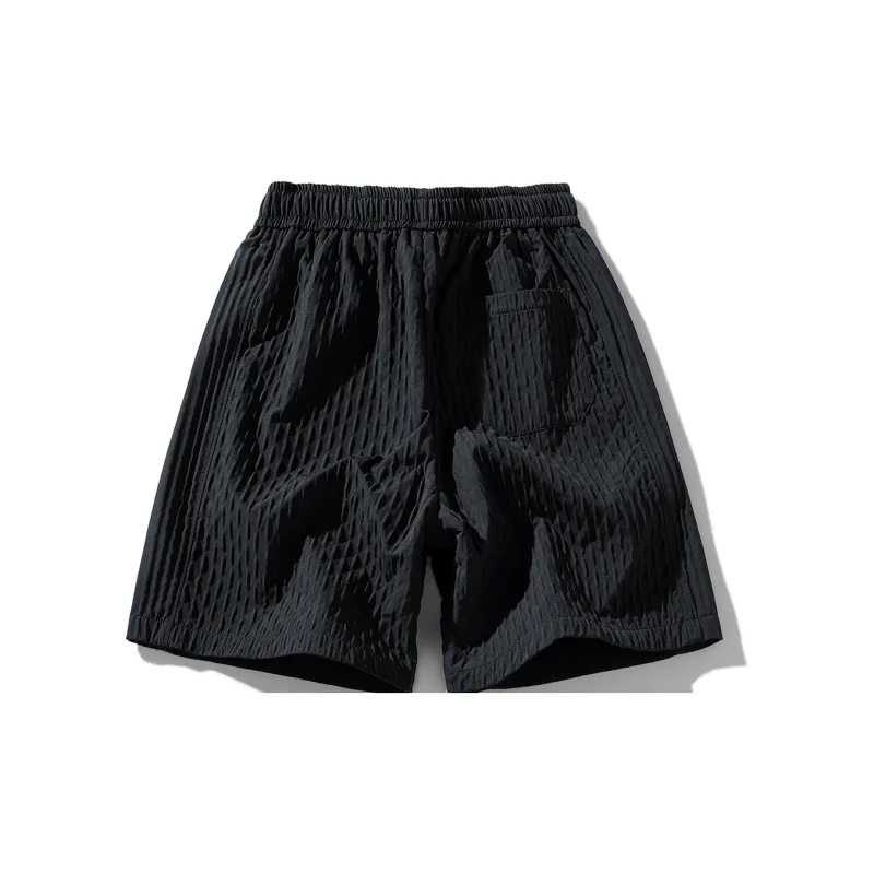 NOTFORMAD Casual Shorts Unisex Black-1