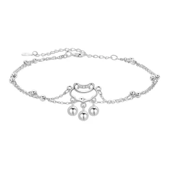 Huaying 925 Sterling Silver Anklets Women's