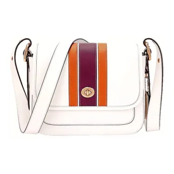 COACH Rambler Leather Messenger Bag, Crossbody Bag, Shoulder Bag Medium Size Women's