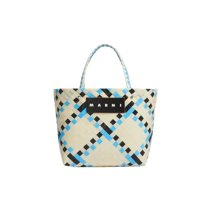 MARNI Polypropylene Basket Bag Tote Bag Shopping Bag Handbag Mini Women's Multicolor/White-0