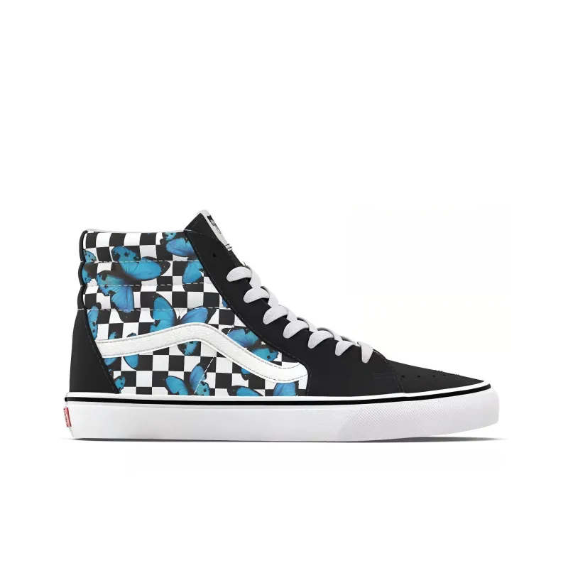 Sk8 Vans Hi 'Butterfly Checkerboard'-1