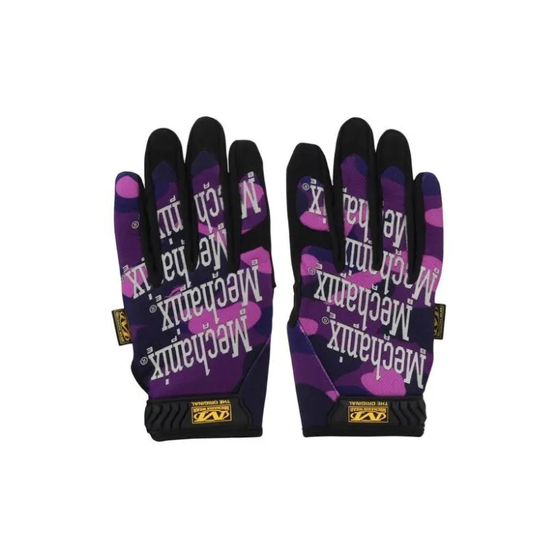 A BATHING APE Color Camo Mechanix Wear Gloves-4