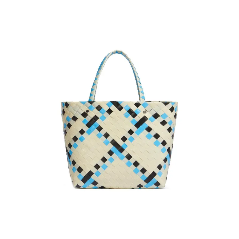 MARNI Polypropylene Basket Bag Tote Bag Shopping Bag Handbag Mini Women's Multicolor/White-3