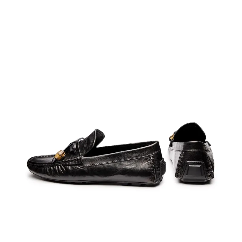 LEYGMENLG Gommino Loafers Men's Black-4