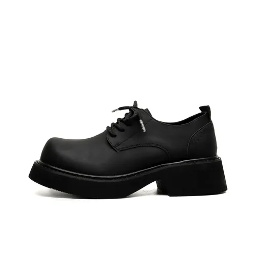 Lady's House Dress Shoes Men Low-Top Black