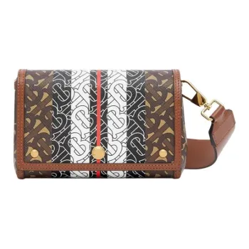 Burberry Canvas Crossbody Bag Shoulder Bag Women's Brown