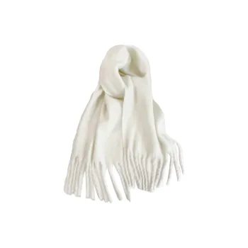 AUGUST HARMONY Mohair Knit Scarves Unisex Multicolor