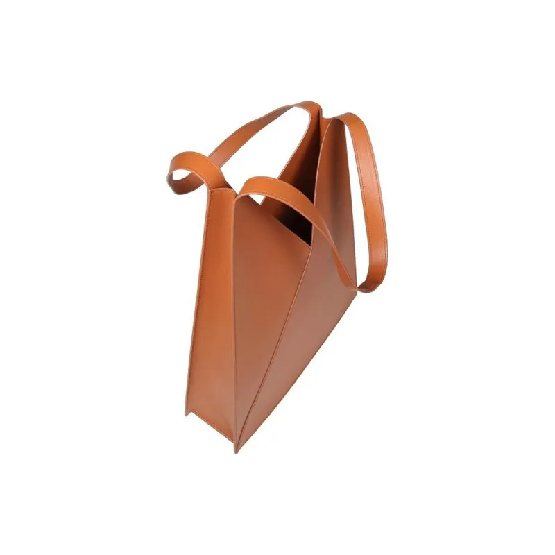 Maison Margiela Cow Leather Tote Bag, Shopping Bag, Shoulder Bag, Handbag Women's Brown-3