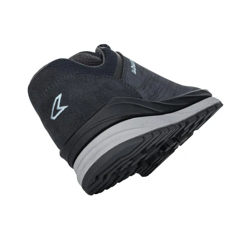 Lowa Malta GTX Anti-Slip Wear-Resistant Low-Top Trekking Shoes Women's Black Gray-4