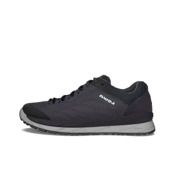 Lowa Malta GTX Anti-Slip Wear-Resistant Low-Top Trekking Shoes Women's Black Gray
