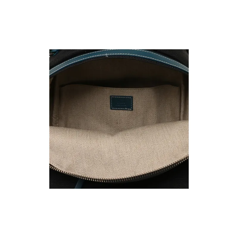 Chloe Woody Linen Backpack Unisex Black-5