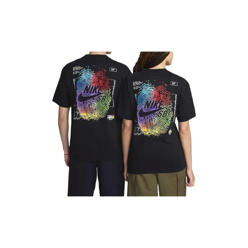 Nike T Shirts Unisex Black-1