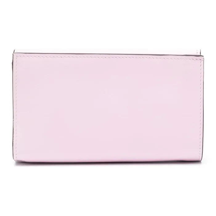 LONGCHAMP Roseau Calfskin Wallet Women's Light Pink-1