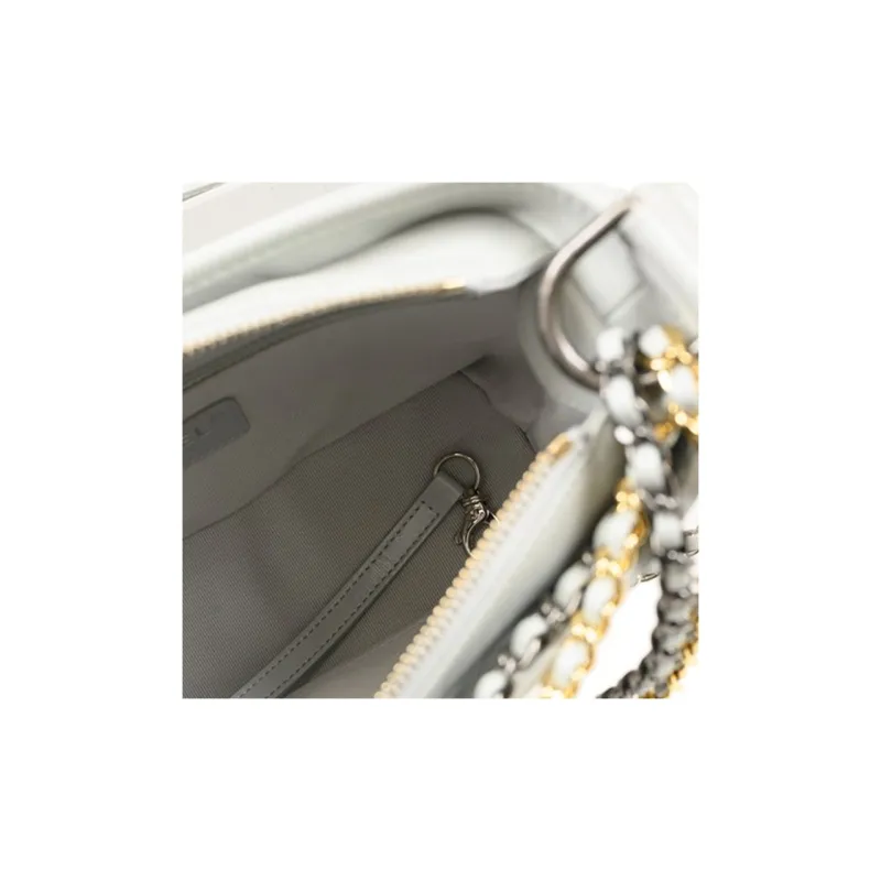 CHANEL Gabrielle Calfskin Hobo Bag, Handbag, Shoulder Bag, Crossbody Bag Trumpets Women's White-4