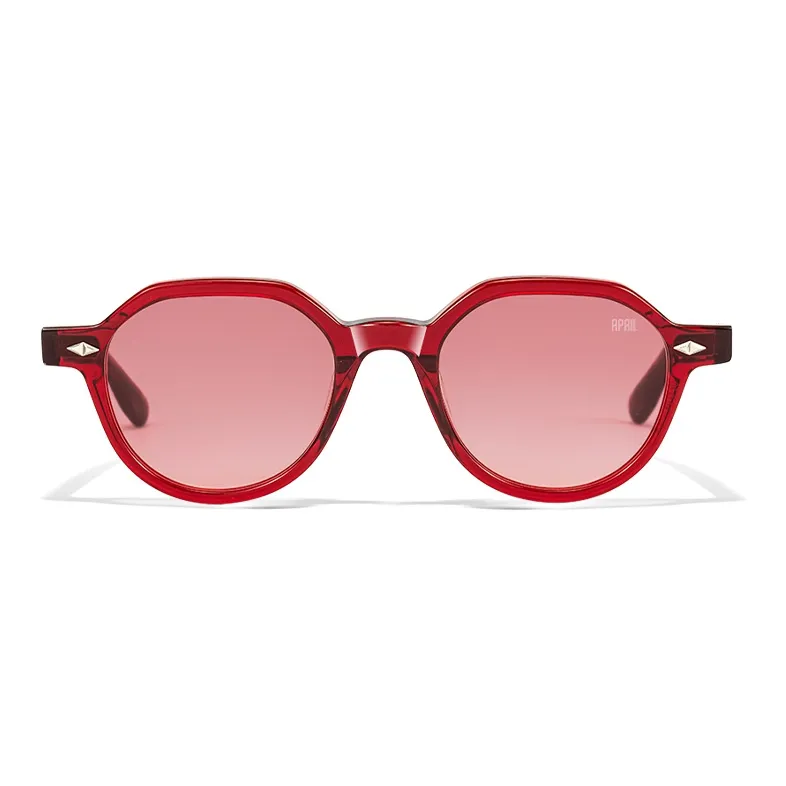 APRIL Plate Frame Irregular Shape Sunglasses With Polarized Lenses Unisex-18