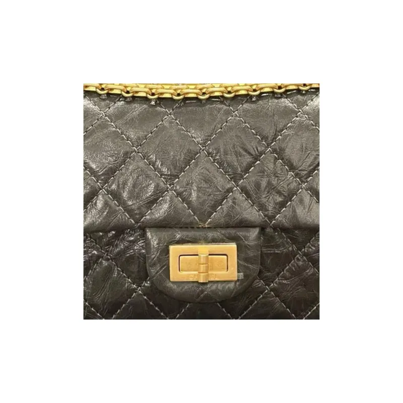 CHANEL Mini 2.55 Handbag Dark Grey AS0874-1