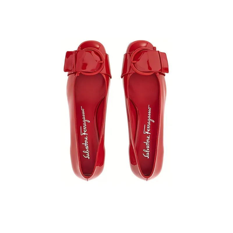 FERRAGAMO Women's Casual Shoes 3cm Women's Red-3