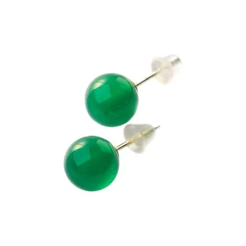 Honglangji Chalcedony Pair Of Stud Earrings Women's