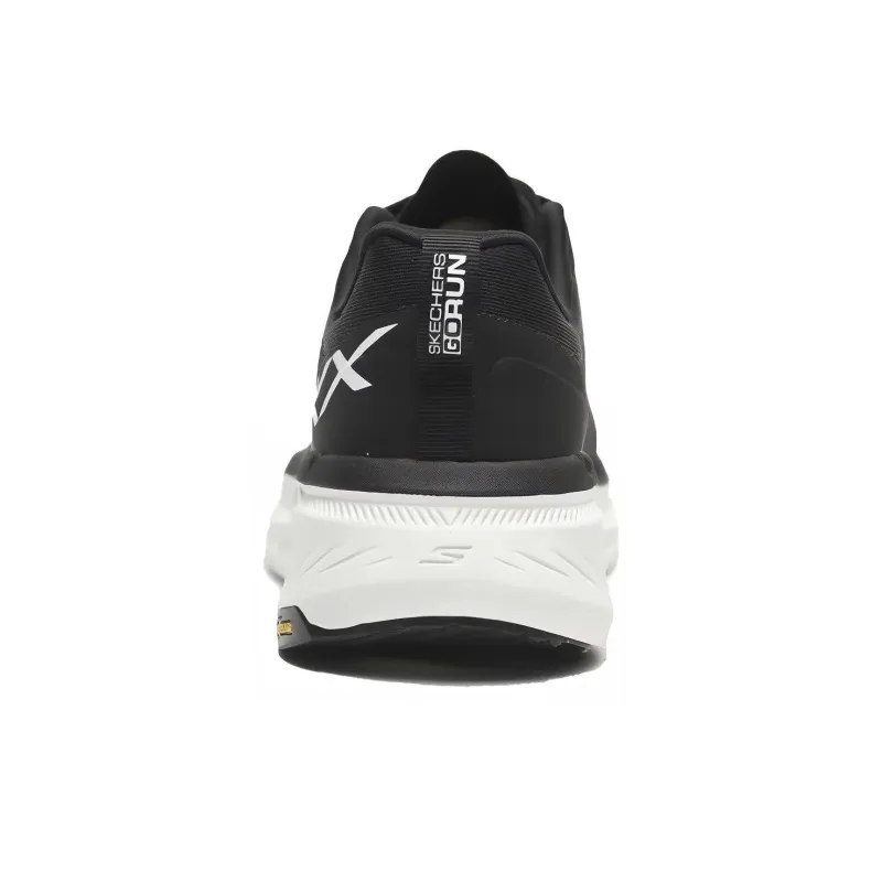 Skechers Lightweight Low Top Casual Running Shoes Men's Black White-3