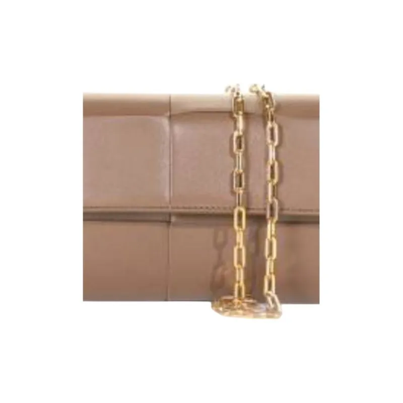 Bottega Veneta Leather Wallet Mini Women's Brown-3