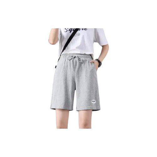 Muzi Casual Shorts Women's Gray