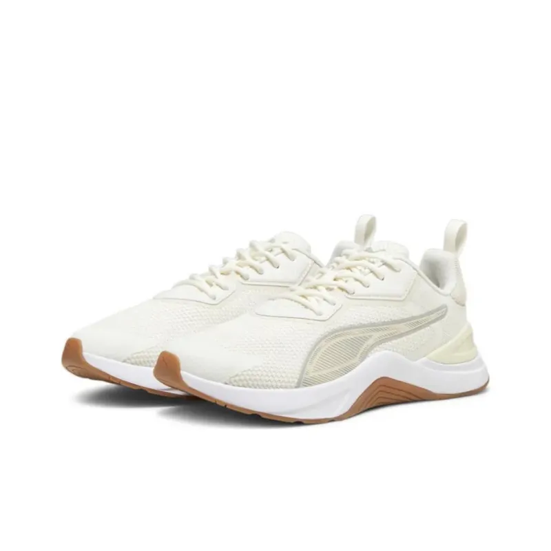 PUMA Infusion Cushioning, Wear Resistant Low Top Training Shoes Women's White-2