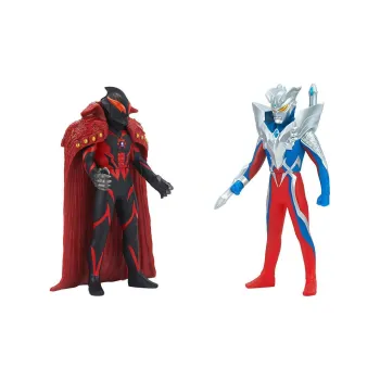 BANDAI Ultraman Zero Bandai Ultraman Ultimate Zero Vs Emperor Belial Battle Collection Scale Figures