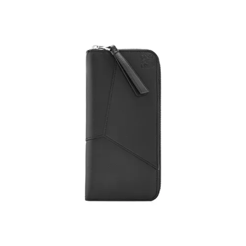 LOEWE Puzzle Calfskin Wallet Men's Black