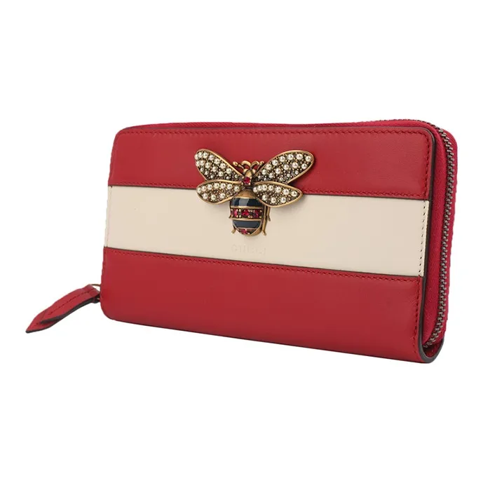 GUCCI Queen Margaret Leather Wallet Regular Women's Multicolor-1