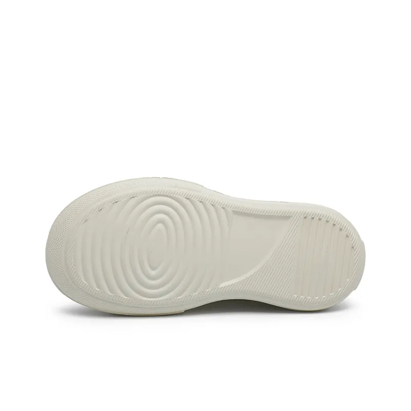 Angelmi Wear resistant And Lightweight Low Top Skateboard Shoes Men's White-4